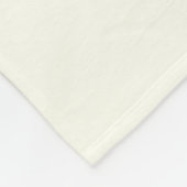 Eenvoudige elegante  tekst | Goud van wit Fleece Deken (Hoek)