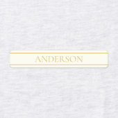 Eenvoudige elegante  tekst | Goud van wit Labels (Design 1)