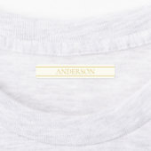 Eenvoudige elegante  tekst | Goud van wit Labels (Aangebracht)