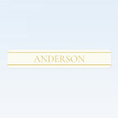 Eenvoudige elegante  tekst | Goud van wit Labels