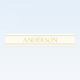 Eenvoudige elegante tekst | Goud van wit Labels