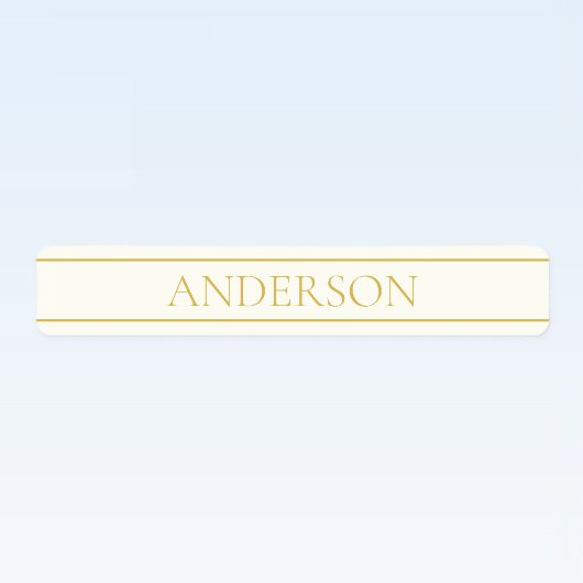 Eenvoudige elegante tekst | Goud van wit Labels