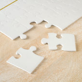 Eenvoudige elegante  tekst | Goud van wit Legpuzzel (Zijkant)