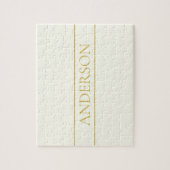 Eenvoudige elegante  tekst | Goud van wit Legpuzzel (Verticaal)