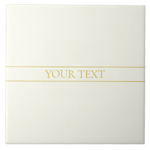 Eenvoudige elegante  tekst   Goud van wit Tegeltje