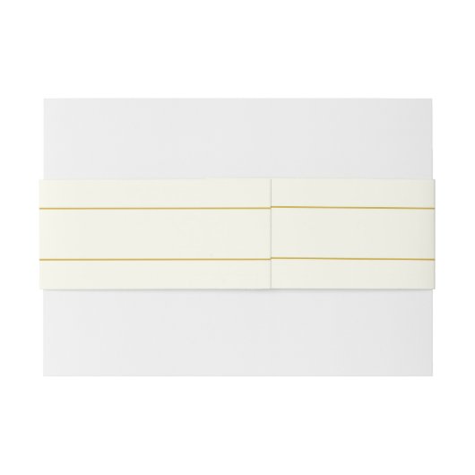 Eenvoudige elegante  tekst | Goud van wit Uitnodigingen Wikkel (Achterkant Voorbeeld)