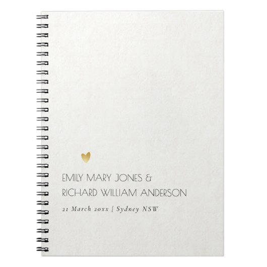 EENVOUDIGE ELEGANTE TEKST VOOR witte TYPOGRAFIE, A Notitieboek (Voorkant)