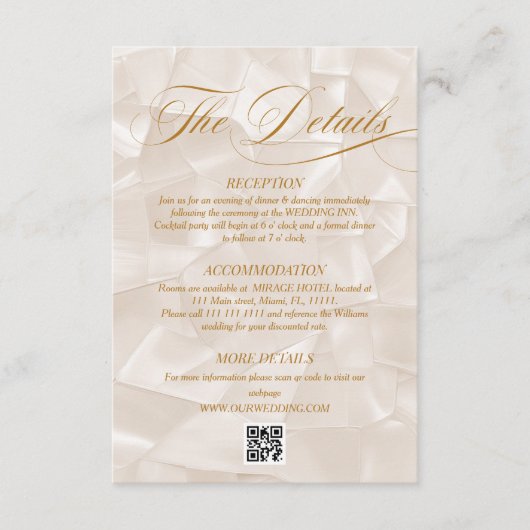 Eenvoudige Elegante Terracotta Neutrale Trouwdetai Informatiekaartje (Voorkant)