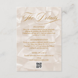 Eenvoudige Elegante Terracotta Neutrale Trouwdetai Informatiekaartje