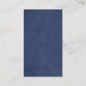 Eenvoudige elegante textuur blauwe consultant visitekaartje (Achterkant)