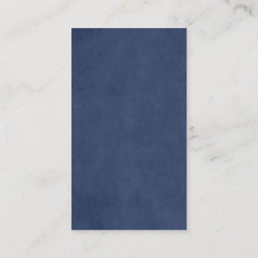 Eenvoudige elegante textuur blauwe consultant visitekaartje (Achterkant)