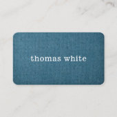 Eenvoudige elegante textuur Blue White Consultant Visitekaartje (Voorkant)