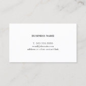 Eenvoudige elegante textuur Blue White Consultant Visitekaartje (Achterkant)