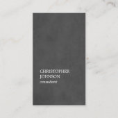 Eenvoudige elegante textuur donkergrijze consultan visitekaartje (Voorkant)