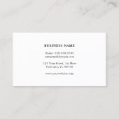 Eenvoudige elegante textuur grijs blauw consultant visitekaartje (Achterkant)