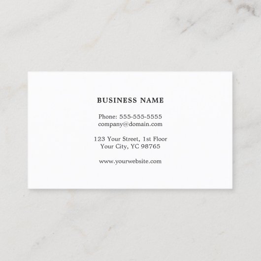 Eenvoudige elegante textuur grijs blauw consultant visitekaartje (Achterkant)