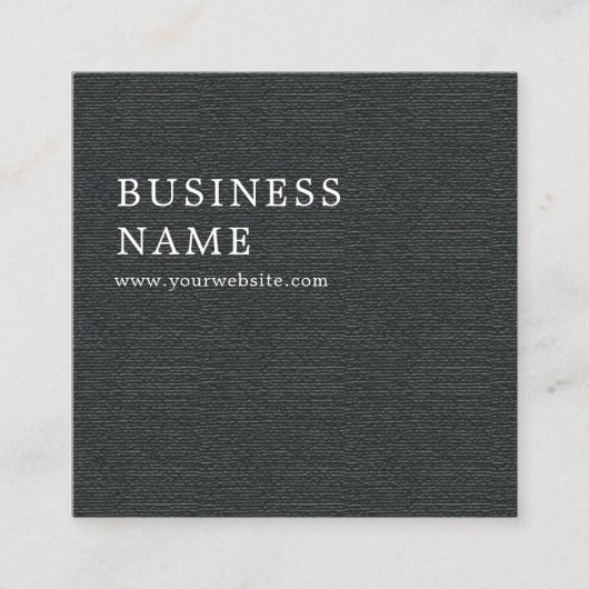 Eenvoudige elegante textuur grijs consultant vierkante visitekaartje (Voorkant)