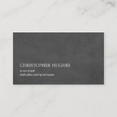 Eenvoudige elegante textuur grijs consultant visitekaartje (Voorkant)