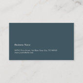 Eenvoudige elegante textuur White Blue Consultant Visitekaartje (Achterkant)