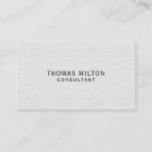 Eenvoudige elegante textuurconsultant visitekaartje (Voorkant)
