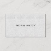 Eenvoudige elegante textuurconsultant visitekaartje (Voorkant)