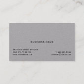 Eenvoudige elegante textuurconsultant visitekaartje (Achterkant)