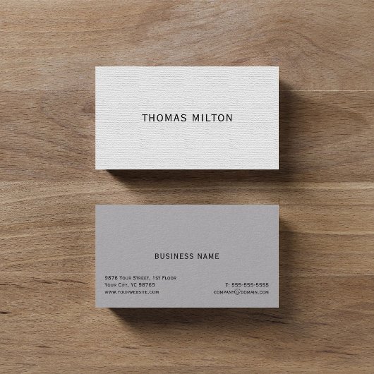 Eenvoudige elegante textuurconsultant visitekaartje