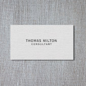 Eenvoudige elegante textuurconsultant visitekaartje