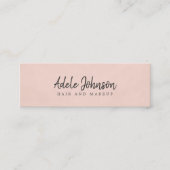 Eenvoudige elegante textuurconsultant voor Roos Mini Visitekaartje (Voorkant)