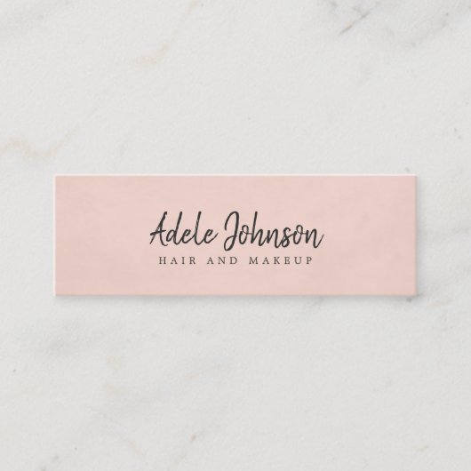 Eenvoudige elegante textuurconsultant voor Roos Mini Visitekaartje (Voorkant)