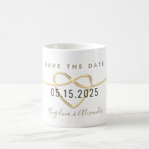 Eenvoudige Elegante Trouwdag Save The Date