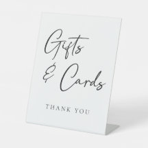 Eenvoudige Elegante Trouwgeschenken en Kaarten