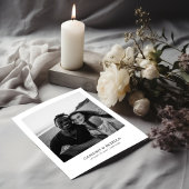 Eenvoudige elegante trouwkaart Save The Date met f