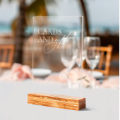 Eenvoudige elegante trouwkaarten & geschenken Acry Acryl Bord