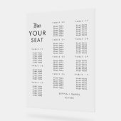 Eenvoudige Elegante Trouwstoelkaart Acryl teken Acryl Bord (Hoek)