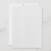 Eenvoudige elegante trouwuitnodiging kaart (Achterkant)