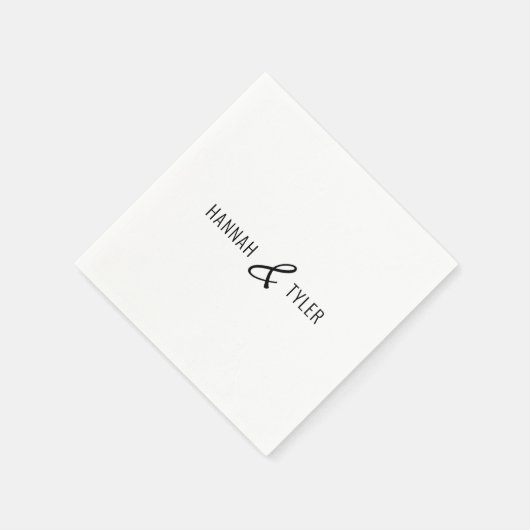 Eenvoudige Elegante Typografie Ampersand Gepersona Servet (Hoek)
