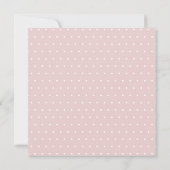 Eenvoudige Elegante Typografie Blush Roze Bruiloft Save The Date (Achterkant)
