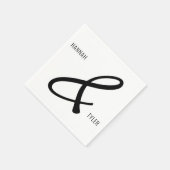 Eenvoudige Elegante Typografie Enorme Ampersand Servet (Hoek)