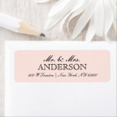 Eenvoudige Elegante Typografie Retouradres Labels (Insitu)