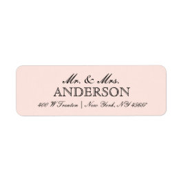 Eenvoudige Elegante Typografie Retouradres Labels