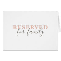 Eenvoudige, elegante typography reserved sign