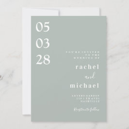 Eenvoudige elegante uitnodiging