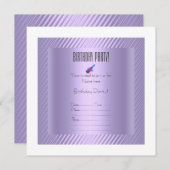 eenvoudige , elegante uitnodiging voor het uitbren (Voorkant / Achterkant)