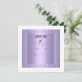 eenvoudige , elegante uitnodiging voor het uitbren (Staand voorkant)