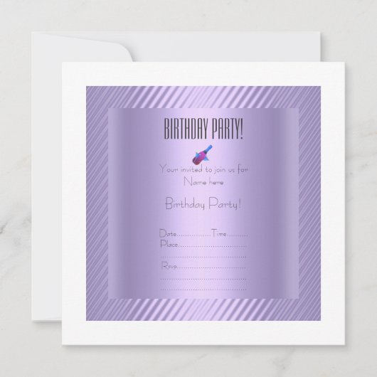 eenvoudige , elegante uitnodiging voor het uitbren (Voorkant)