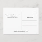 Eenvoudige elegante vaders Dag Sweet Photo Collage Feestdagenkaart (Achterkant)