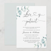 Eenvoudige Elegante Verander de Datum Waterverf  Kaart (Voorkant / Achterkant)