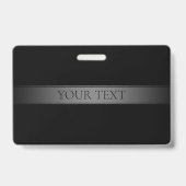 Eenvoudige elegante verloopstreep bewerkbare kleur badge (Achterkant)