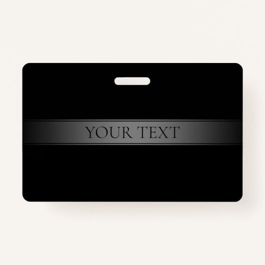 Eenvoudige elegante verloopstreep bewerkbare kleur badge (Voorkant)